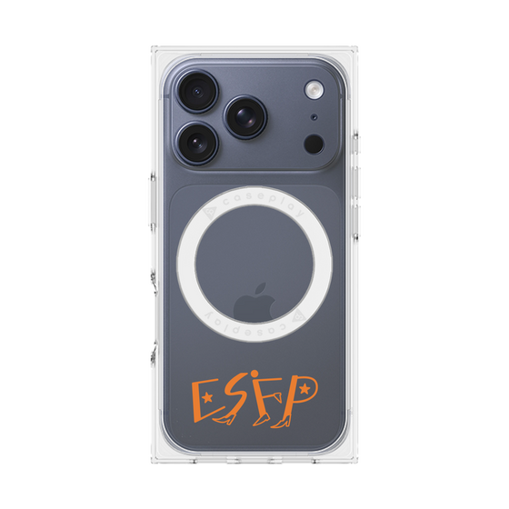 プレミアムスクエアケース with MagSafe［ オリジナル - ESFP エンターテイナー - アルファベット ］