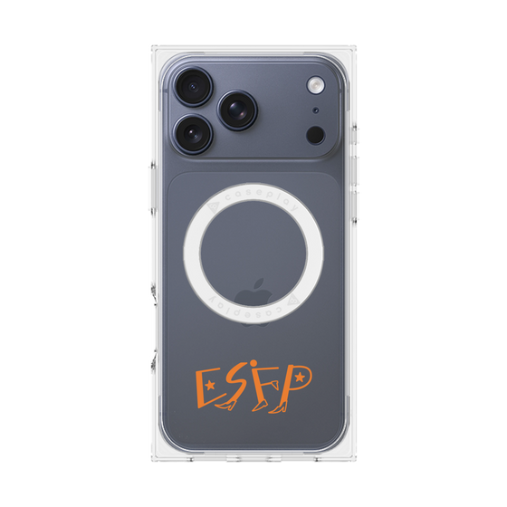 プレミアムスクエアケース with MagSafe［ オリジナル - ESFP エンターテイナー - アルファベット ］