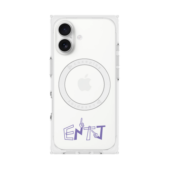 プレミアムスクエアケース with MagSafe［ オリジナル - ENTJ 指揮官 - アルファベット ］