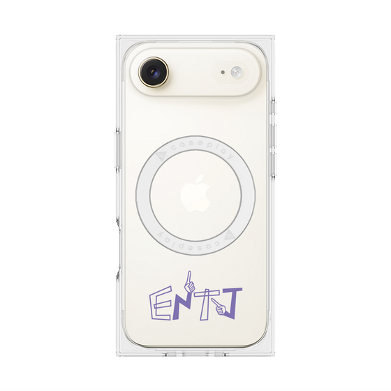 プレミアムスクエアケース with MagSafe［ オリジナル - ENTJ 指揮官 - アルファベット ］