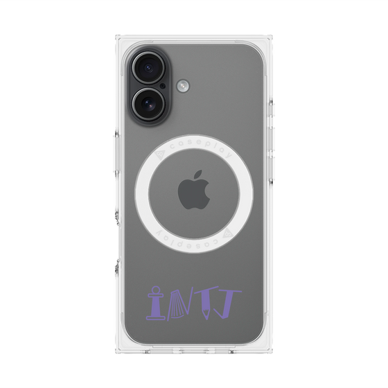 プレミアムスクエアケース with MagSafe［ オリジナル - INTJ 建築家 - アルファベット ］