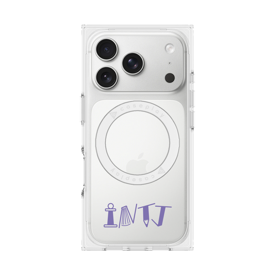 プレミアムスクエアケース with MagSafe［ オリジナル - INTJ 建築家 - アルファベット ］