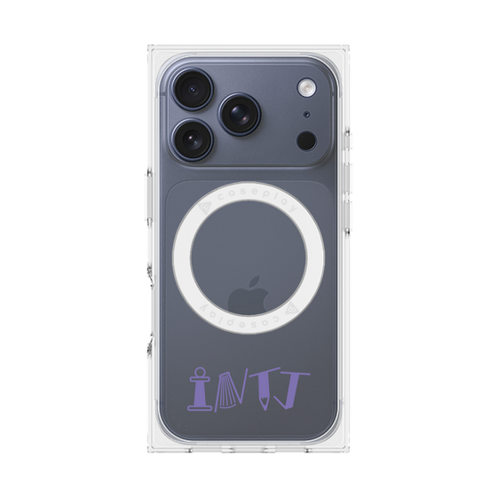 プレミアムスクエアケース with MagSafe［ オリジナル - INTJ 建築家 - アルファベット ］