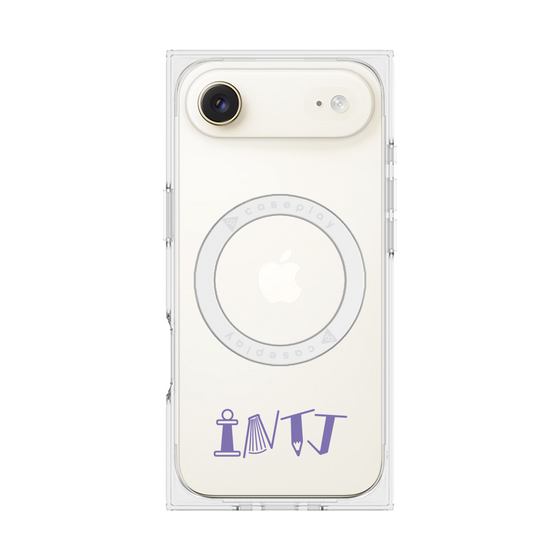プレミアムスクエアケース with MagSafe［ オリジナル - INTJ 建築家 - アルファベット ］