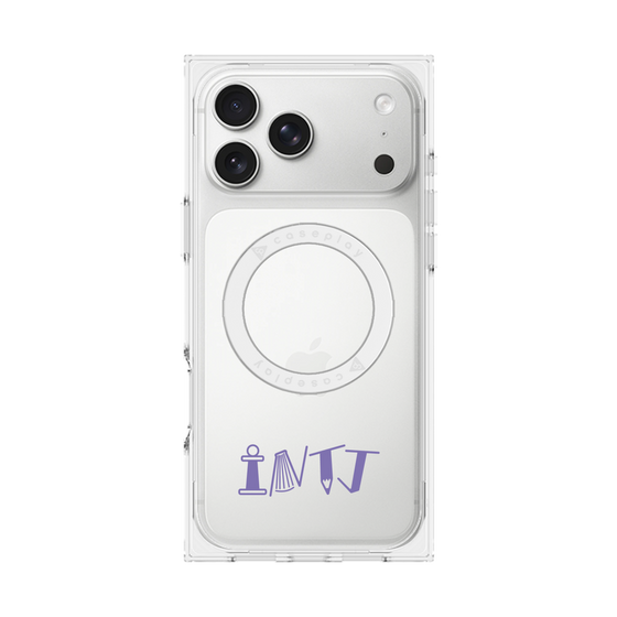 プレミアムスクエアケース with MagSafe［ オリジナル - INTJ 建築家 - アルファベット ］