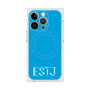 プレミアムスクエアケース with MagSafe［ オリジナル - ESTJ 幹部 - アルファベット - ブルー ］