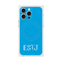 プレミアムスクエアケース with MagSafe［ オリジナル - ESTJ 幹部 - アルファベット - ブルー ］