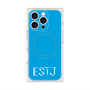 プレミアムスクエアケース with MagSafe［ オリジナル - ESTJ 幹部 - アルファベット - ブルー ］
