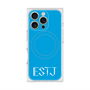 プレミアムスクエアケース with MagSafe［ オリジナル - ESTJ 幹部 - アルファベット - ブルー ］