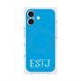 プレミアムスクエアケース with MagSafe［ オリジナル - ESTJ 幹部 - アルファベット - ブルー ］
