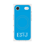 プレミアムスクエアケース with MagSafe［ オリジナル - ESTJ 幹部 - アルファベット - ブルー ］