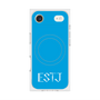 プレミアムスクエアケース with MagSafe［ オリジナル - ESTJ 幹部 - アルファベット - ブルー ］