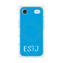 プレミアムスクエアケース with MagSafe［ オリジナル - ESTJ 幹部 - アルファベット - ブルー ］