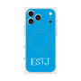 プレミアムスクエアケース with MagSafe［ オリジナル - ESTJ 幹部 - アルファベット - ブルー ］