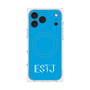 プレミアムスクエアケース with MagSafe［ オリジナル - ESTJ 幹部 - アルファベット - ブルー ］