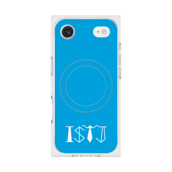 プレミアムスクエアケース with MagSafe［ オリジナル - ISTJ 管理者 - アルファベット - ブルー ］