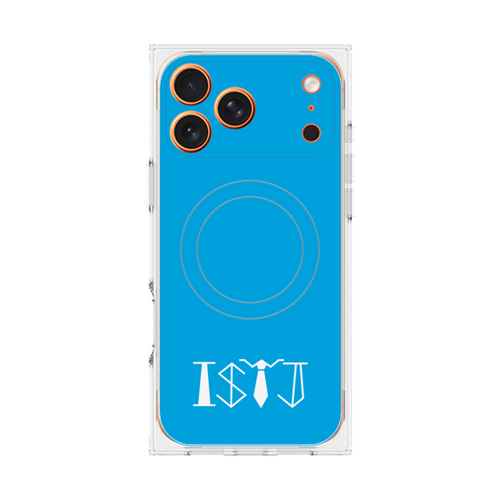プレミアムスクエアケース with MagSafe［ オリジナル - ISTJ 管理者 - アルファベット - ブルー ］
