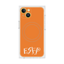 プレミアムスクエアケース with MagSafe［ オリジナル - ESFP エンターテイナー - アルファベット - オレンジ ］