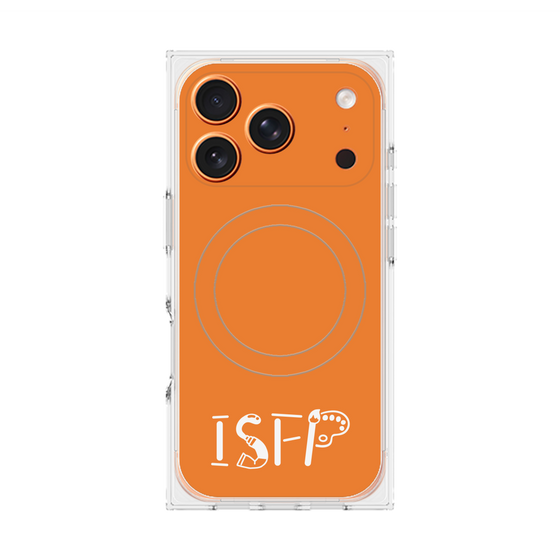 プレミアムスクエアケース with MagSafe［ オリジナル - ISFP 冒険家 - アルファベット - オレンジ ］