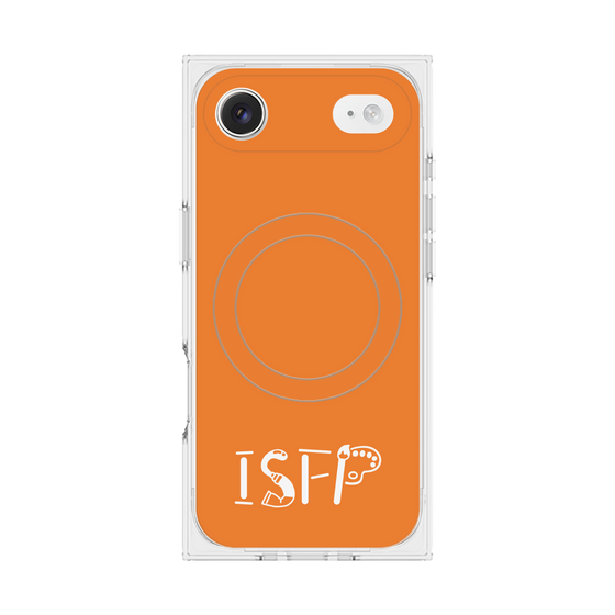 プレミアムスクエアケース with MagSafe［ オリジナル - ISFP 冒険家 - アルファベット - オレンジ ］
