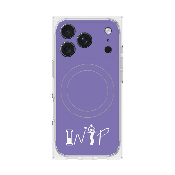 プレミアムスクエアケース with MagSafe［ オリジナル - INTP 論理学者 - アルファベット - パープル ］