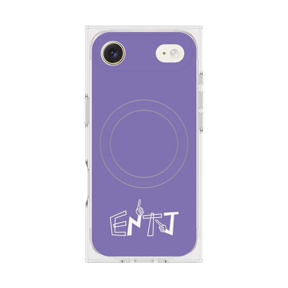 プレミアムスクエアケース with MagSafe［ オリジナル - ENTJ 指揮官 - アルファベット - パープル ］
