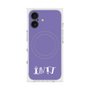 プレミアムスクエアケース with MagSafe［ オリジナル - INTJ 建築家 - アルファベット - パープル ］