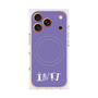 プレミアムスクエアケース with MagSafe［ オリジナル - INTJ 建築家 - アルファベット - パープル ］