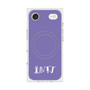 プレミアムスクエアケース with MagSafe［ オリジナル - INTJ 建築家 - アルファベット - パープル ］