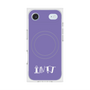 プレミアムスクエアケース with MagSafe［ オリジナル - INTJ 建築家 - アルファベット - パープル ］