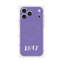 プレミアムスクエアケース with MagSafe［ オリジナル - INTJ 建築家 - アルファベット - パープル ］