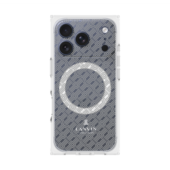 プレミアムスクエアケース with MagSafe［ LANVIN COLLECTION - ロゴパターン ］