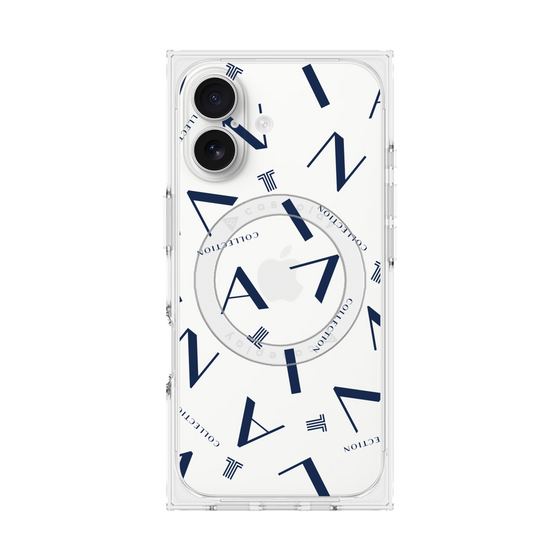 プレミアムスクエアケース with MagSafe［ LANVIN COLLECTION - タイポグラフィ ］
