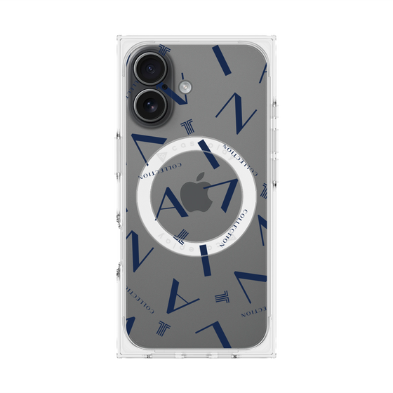 プレミアムスクエアケース with MagSafe［ LANVIN COLLECTION - タイポグラフィ ］