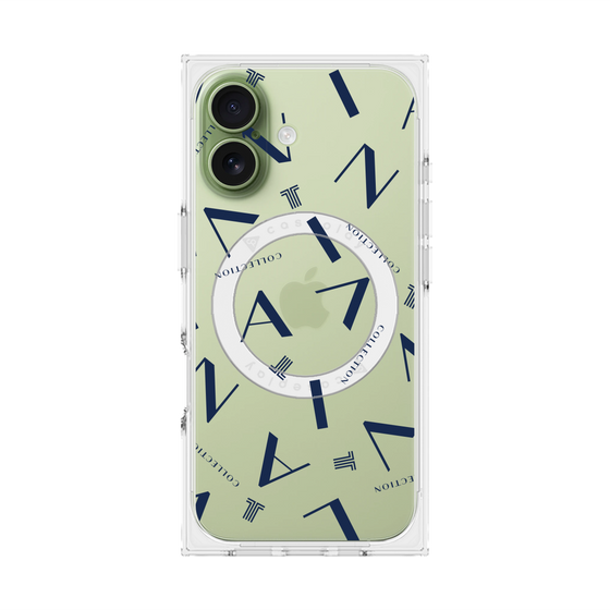 プレミアムスクエアケース with MagSafe［ LANVIN COLLECTION - タイポグラフィ ］