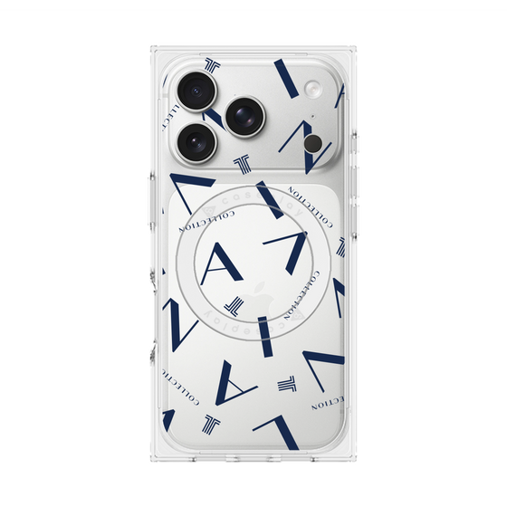 プレミアムスクエアケース with MagSafe［ LANVIN COLLECTION - タイポグラフィ ］