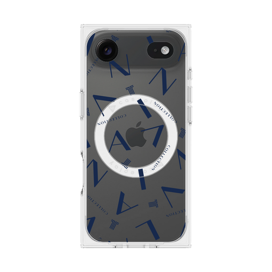 プレミアムスクエアケース with MagSafe［ LANVIN COLLECTION - タイポグラフィ ］