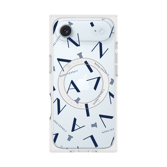 プレミアムスクエアケース with MagSafe［ LANVIN COLLECTION - タイポグラフィ ］