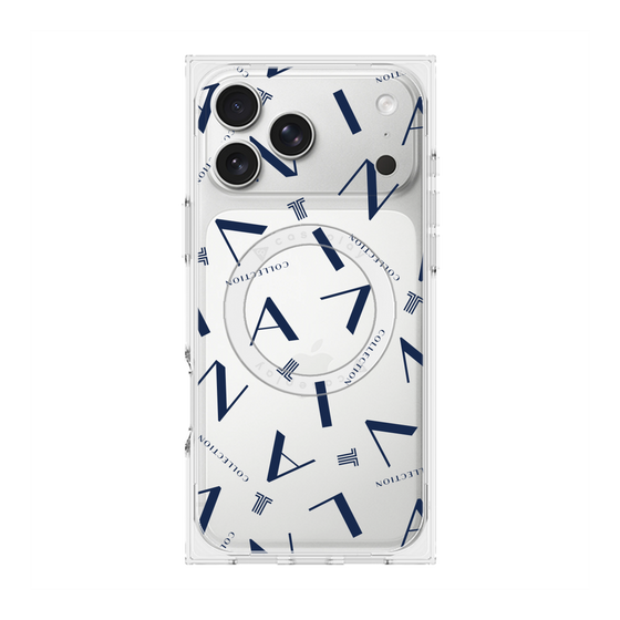 プレミアムスクエアケース with MagSafe［ LANVIN COLLECTION - タイポグラフィ ］