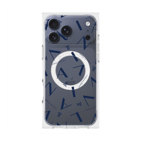 プレミアムスクエアケース with MagSafe［ LANVIN COLLECTION - タイポグラフィ ］