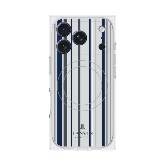 プレミアムスクエアケース with MagSafe［ LANVIN COLLECTION - ストライプ ］