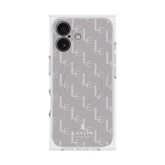 プレミアムスクエアケース with MagSafe［ LANVIN COLLECTION - ジオメトリック - ライラック ］