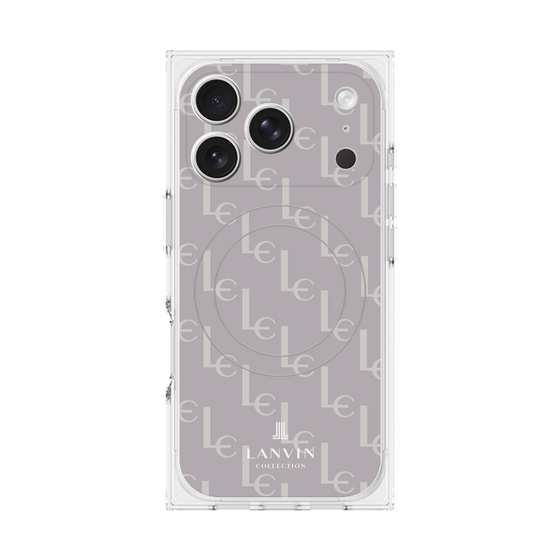プレミアムスクエアケース with MagSafe［ LANVIN COLLECTION - ジオメトリック - ライラック ］