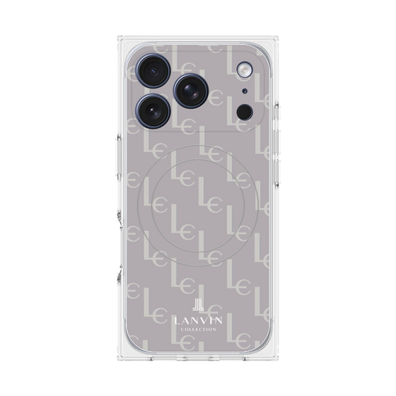 プレミアムスクエアケース with MagSafe［ LANVIN COLLECTION - ジオメトリック - ライラック ］