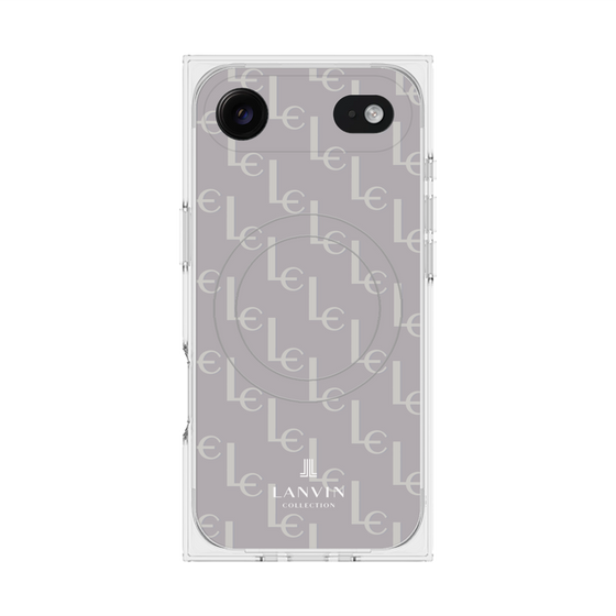 プレミアムスクエアケース with MagSafe［ LANVIN COLLECTION - ジオメトリック - ライラック ］