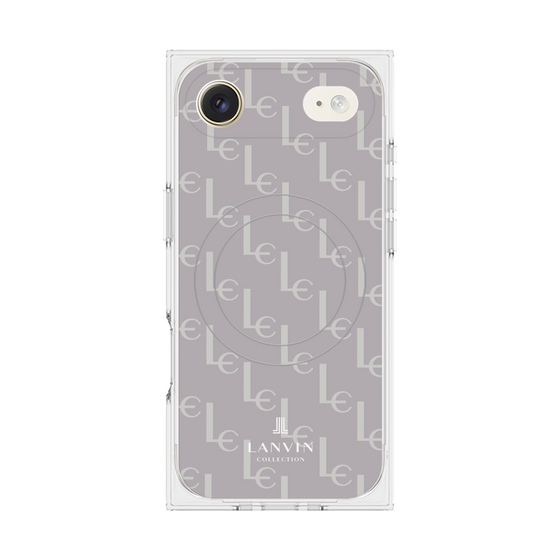 プレミアムスクエアケース with MagSafe［ LANVIN COLLECTION - ジオメトリック - ライラック ］