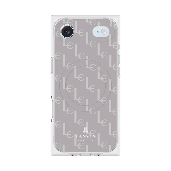 プレミアムスクエアケース with MagSafe［ LANVIN COLLECTION - ジオメトリック - ライラック ］