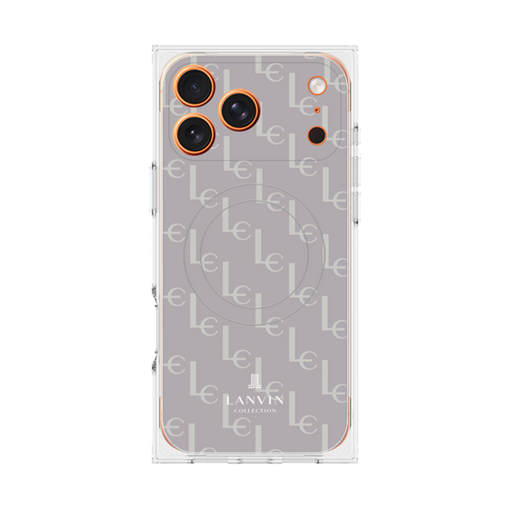 プレミアムスクエアケース with MagSafe［ LANVIN COLLECTION - ジオメトリック - ライラック ］