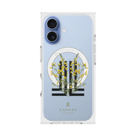 プレミアムスクエアケース with MagSafe［ LANVIN COLLECTION - フラワー ］