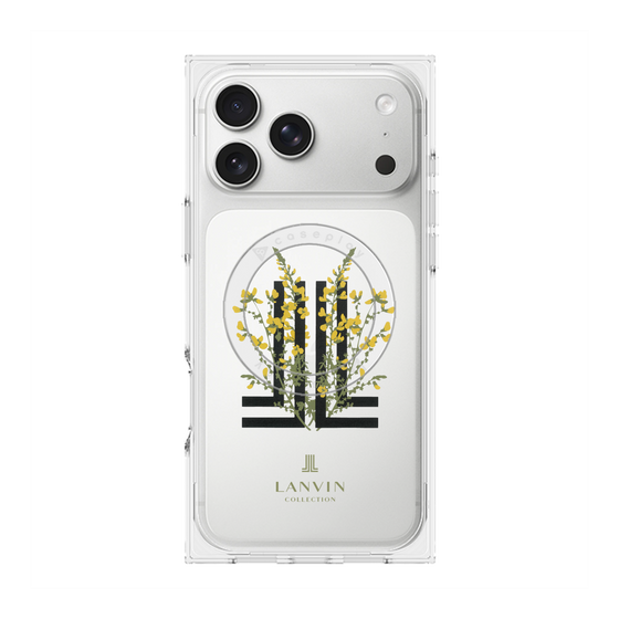 プレミアムスクエアケース with MagSafe［ LANVIN COLLECTION - フラワー ］